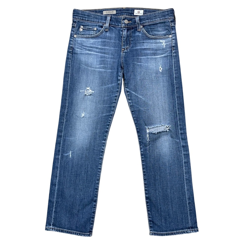 AG Adriano Goldschmied Jeans Womens 27 Tomboy Crop Relaxed Straight Made in USA